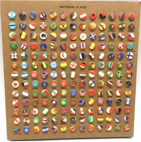 291 Punaises Drapeaux â Marquez Chaque Pays sur Votre Carte - Wood Work