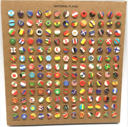 291 Punaises Drapeaux – Marquez Chaque Pays sur Votre Carte - Wood Work